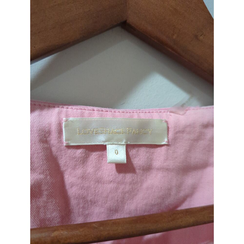 Loveshackfancy Eleora Pink Patchwork Crop Jacket - image 3